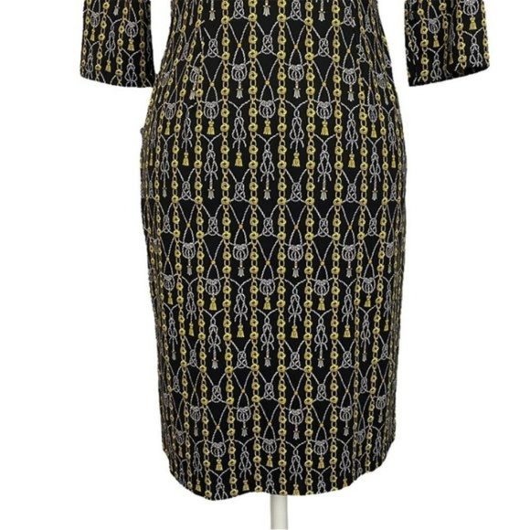 J. McLaughlin Rope Tassel Knot Chain Catalyst Dress Women's Size Medium Catalina - Picture 12 of 14